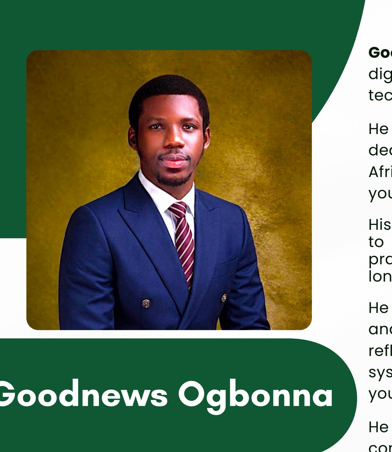 Goodnews Ogbonna — Founder & Chair